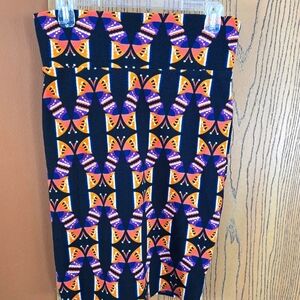 LuLaRoe Cassie Skirt Butterflies Size Medium-